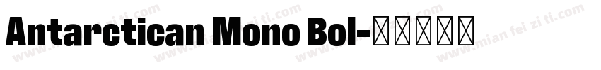 Antarctican Mono Bol字体转换